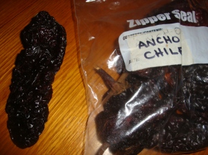 Ancho Chiles, special ones! One with smiles in inside them.